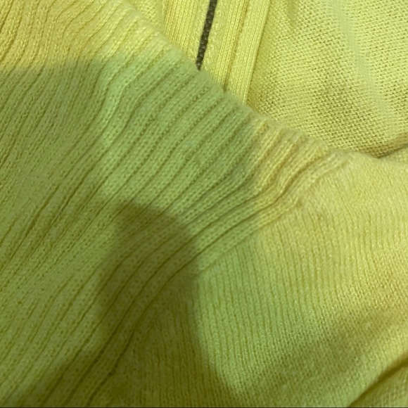 LOFT yellow 3/4 sleeve sweater - Picture 6 of 7